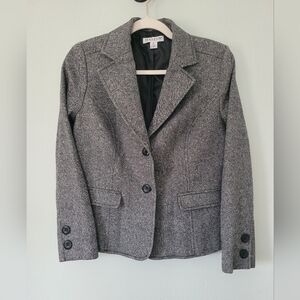 Pendleton Gray Tweed Women's Blazer Jacket